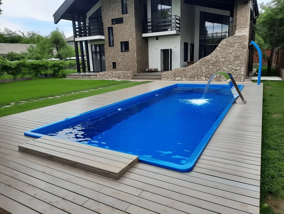 Композитный бассейн Laguna 9 — вид сверху в Сарапуле