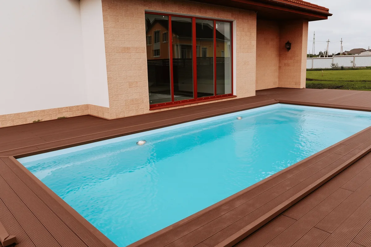 Композитный бассейн Laguna 8 — вид сверху в Сарапуле